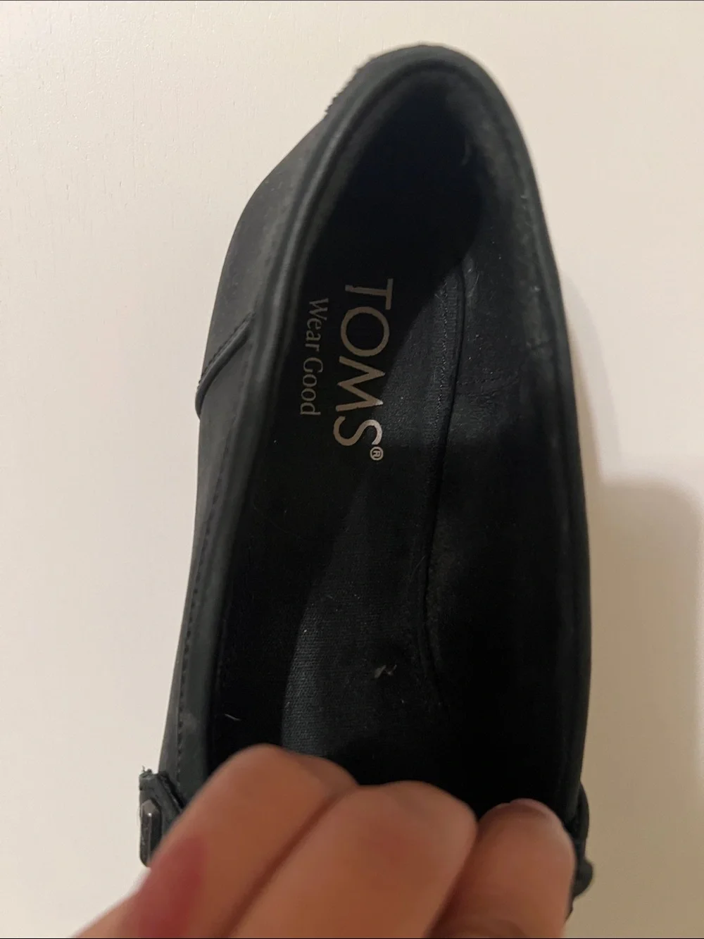 Toms Black Women's Leather Loafers